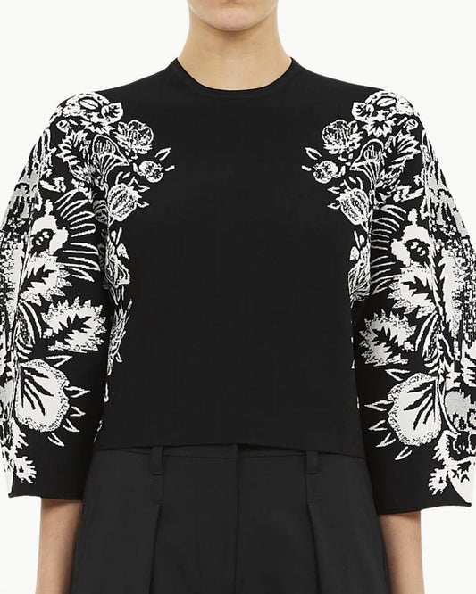 Ulla Johnson - Alara 3/4 Sleeve Jacquard Pullover