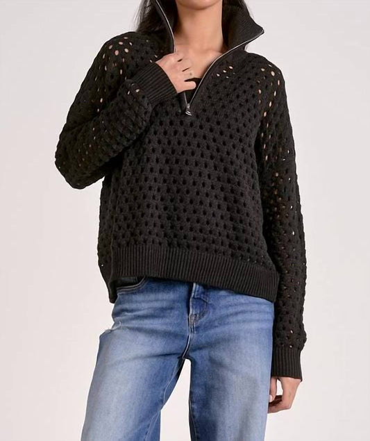 Elan - Crochet Knit Sweater