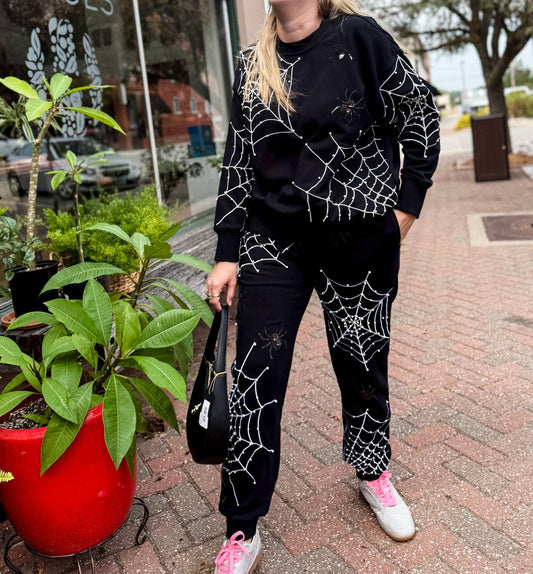 Brianna Cannon - Pearl Spiderweb Sweatpants