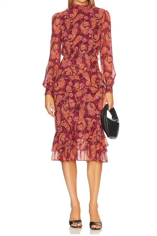 Saloni - Isa Ruffle Dress