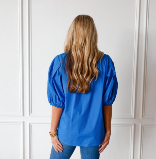 Caryn Lawn - Anna V Neck Top