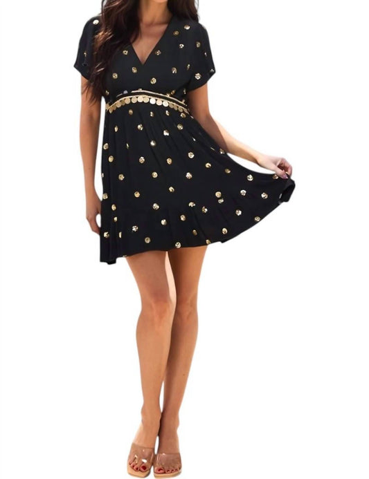 Milk & Honey - Amirah Embellished Empire Waist Mini Dress