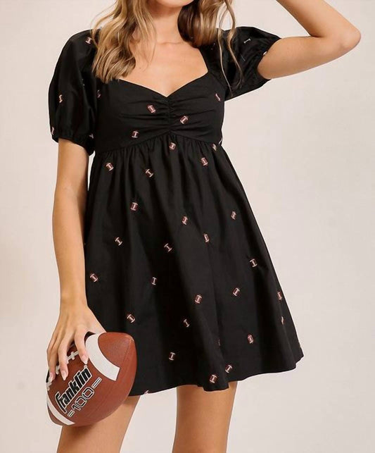 Timing - Game Day Embroidered Football Dress