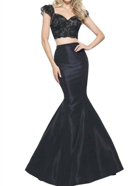 Sherri Hill - Two-Piece Taffeta Prom Dress