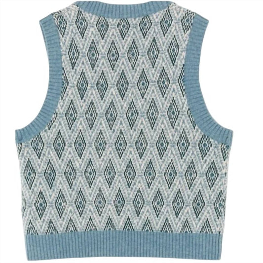 Re/Done - Women's Retro Geo Jaquard Sweater Vest