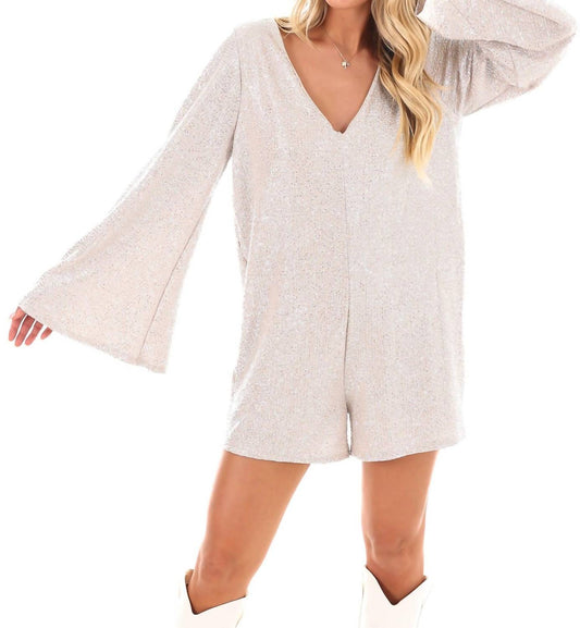 Caramela - Holiday Vibes Metallic Romper