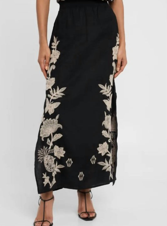 Johnny Was - High Slit Linen Skirt