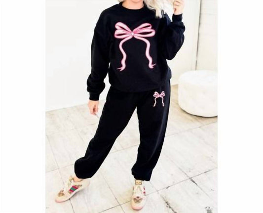 Festivitees - You Are So Loved Bow Sweatshirt