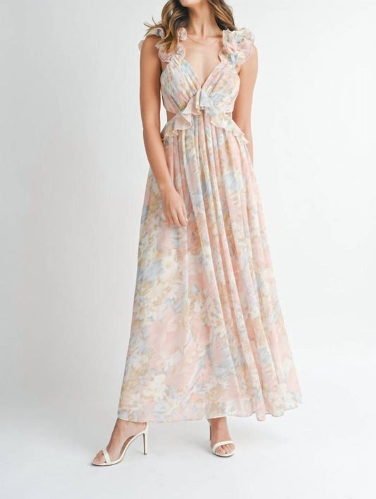 Mable - Carrie Ruffled Floral Dress