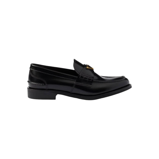 Prada - Women's Brushed Leather Loafers