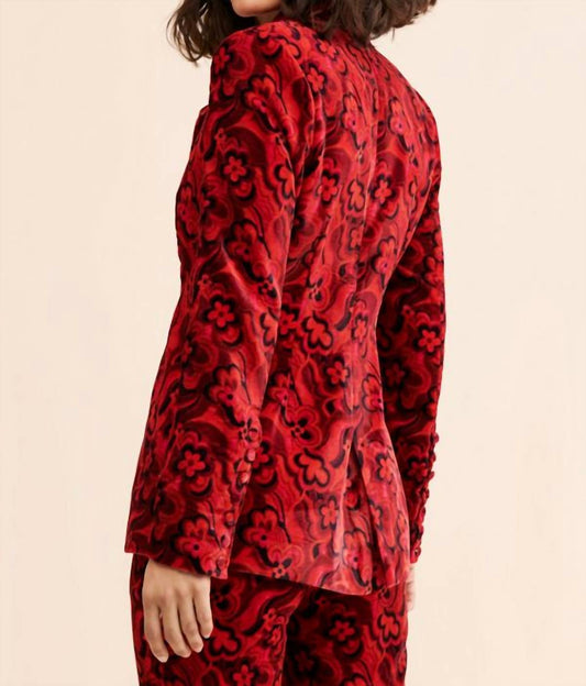 For Love & Lemons - Penny Psychedelic Floral Print Blazer