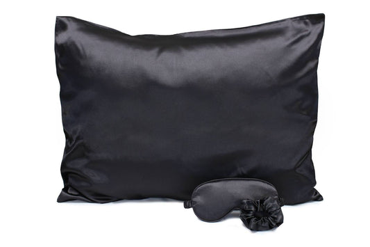 Morning Glamour - Ultimate Sleep Satin Pillowcase, Eye Mask And Scrunchie Set