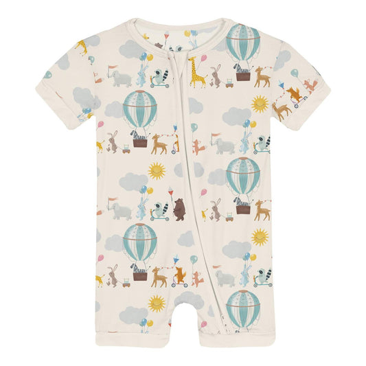 Kickee - Infant & Toddler Unisex Shorty Sleeper With Zipper