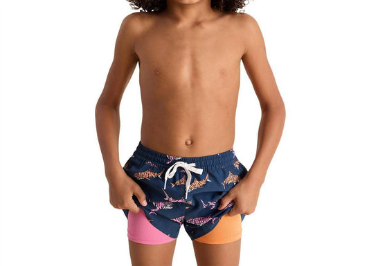 Chubbies - Boys The King Of The Seas Classic Swim Trunks - Shorter