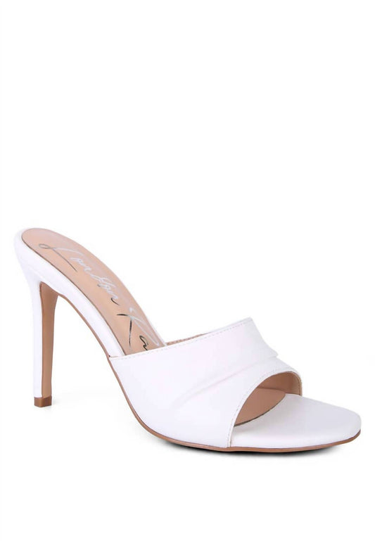 Rag Company - Women's Pleated Strap High Heal Sandal