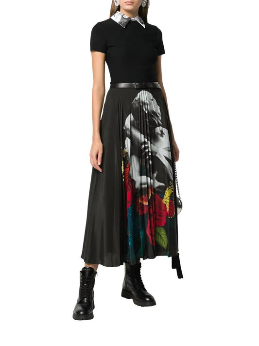 Valentino - X Undercover Print Pleated Skirt