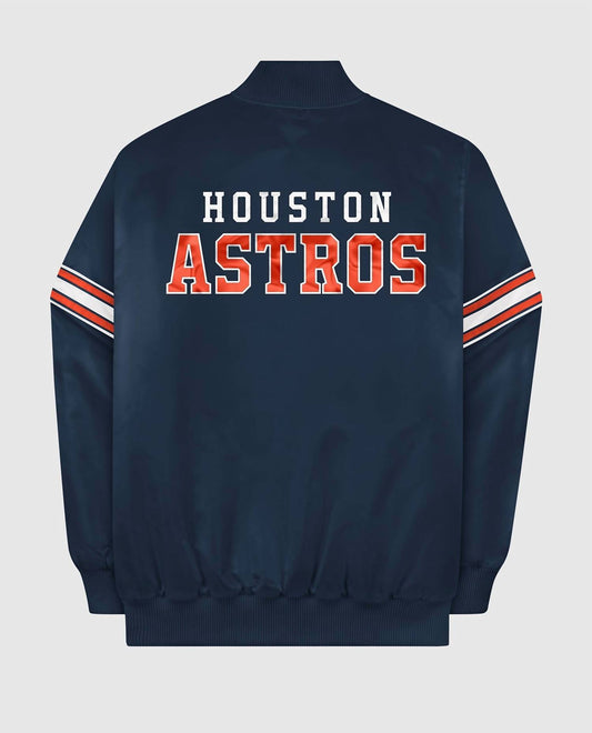 Starter - Men's Houston Astros Satin Full-snap Jacket