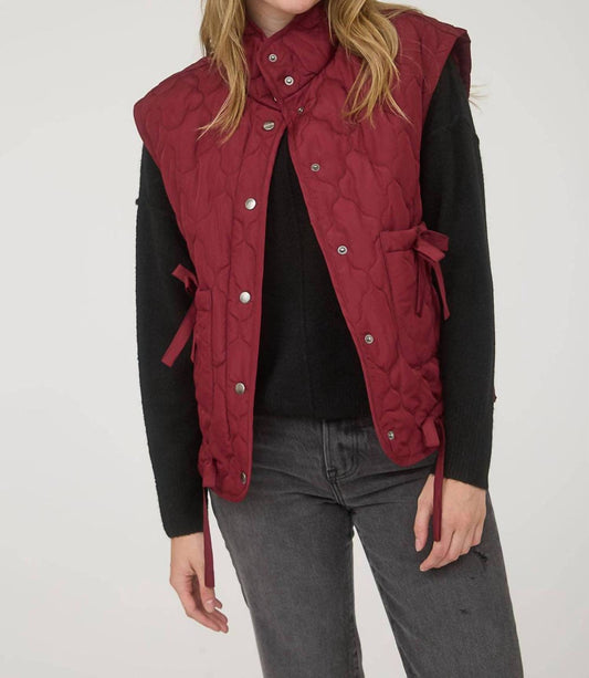 Blu Pepper - Quilted Puffer Vest With Snaps