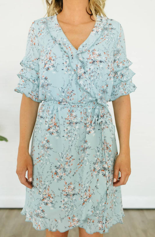 Ditsy Floral Wrap Dress