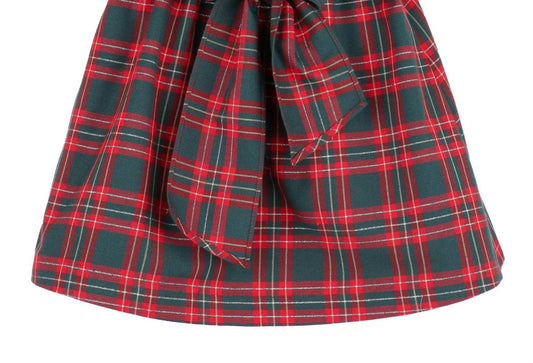 Sophie & Lucas - Girl's Holiday Plaid Petal Float Dress
