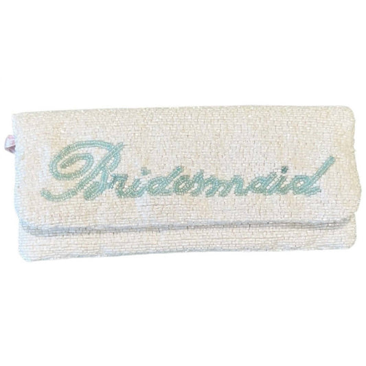 Tiana - Women's Foldover Beaded Clutch