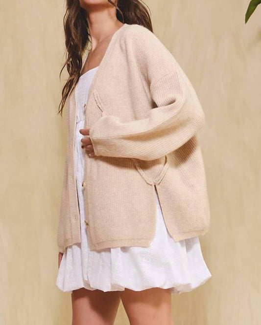 Bucketlist - Oversized On Seam Cardigan