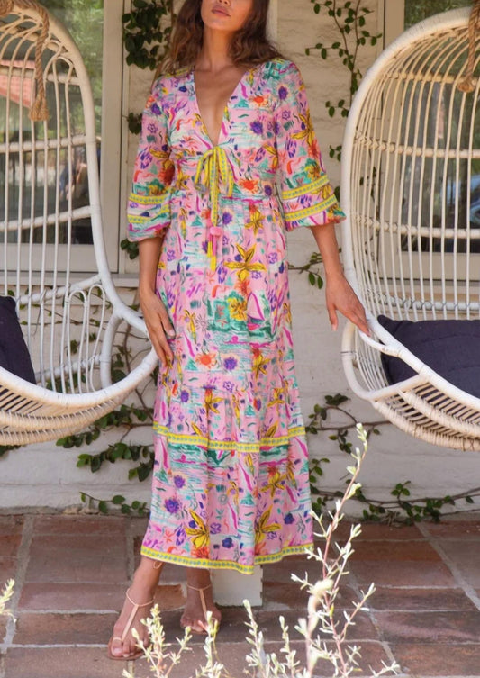 Bell By Alicia Bell - Magnolia V Neck Maxi Dress