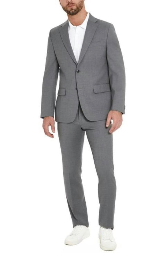 Tommy Hilfiger - Two Button Notch Lapel Wool Blend Suit Jacket