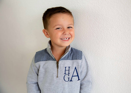 Love That Cotton - Youth Zip Miller Pullover Sweater