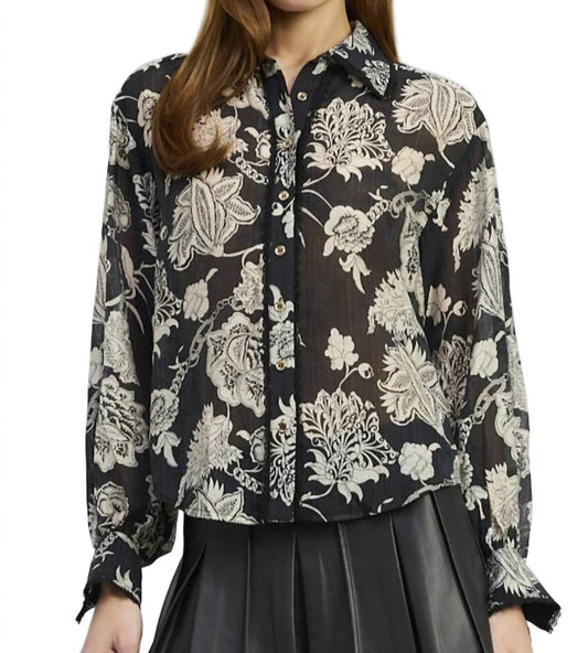 En Saison - Elisabet Floral Btton Downshirt