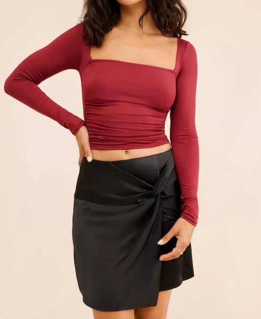Minkpink - Ella Silky Asymmetrical Mini Skirt