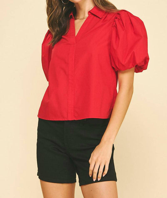 Pinch - Clem Puff Sleeve Top