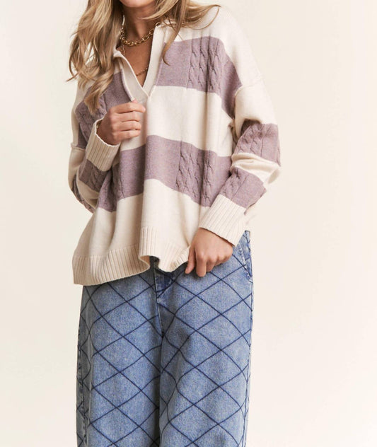 J.Nna - Snuggled Up Johnny Collar Sweater