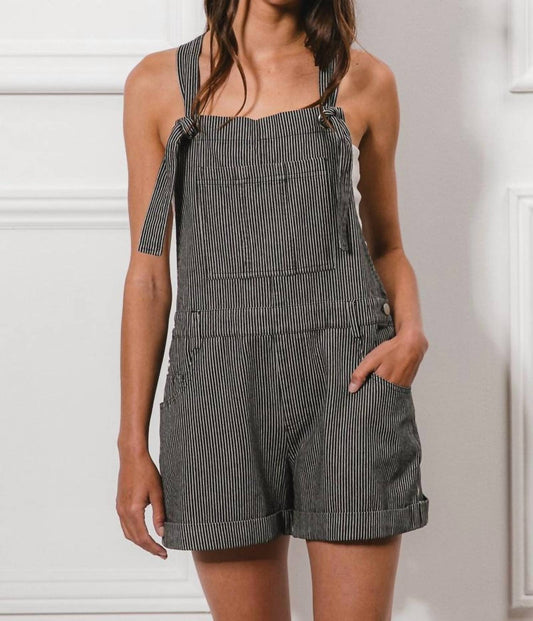 Bibi - Pinstriped Overalls