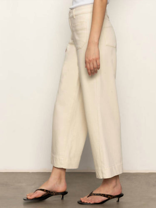 Sanctuary - Soft Marine Wide Leg Standard Rise Crop Pants