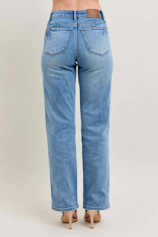 Judy Blue - Tummy Control Vintage Wash Straight Jean