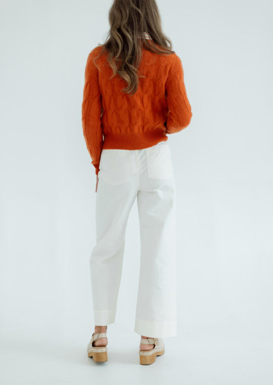 Kinross - Luxe Cable Crew Sweater