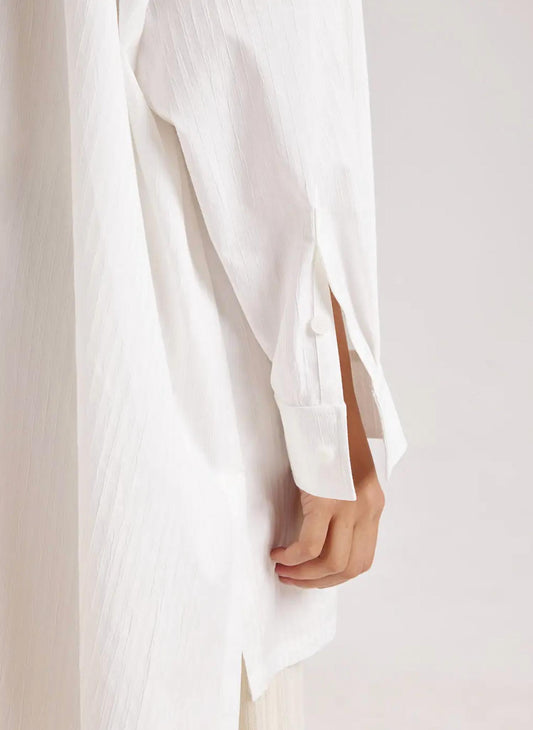 OVERSIZED COTTON-BLEND SHIRT