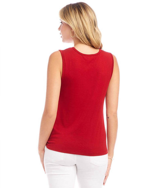 Karen Kane - Sleeveless Pick-Up Top