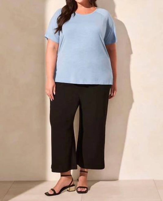 Tribal - Short-sleeve Crewneck Top - Plus