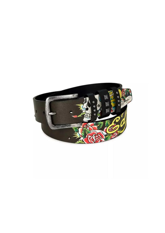 Ed Hardy - Men's Skull Studded Belt