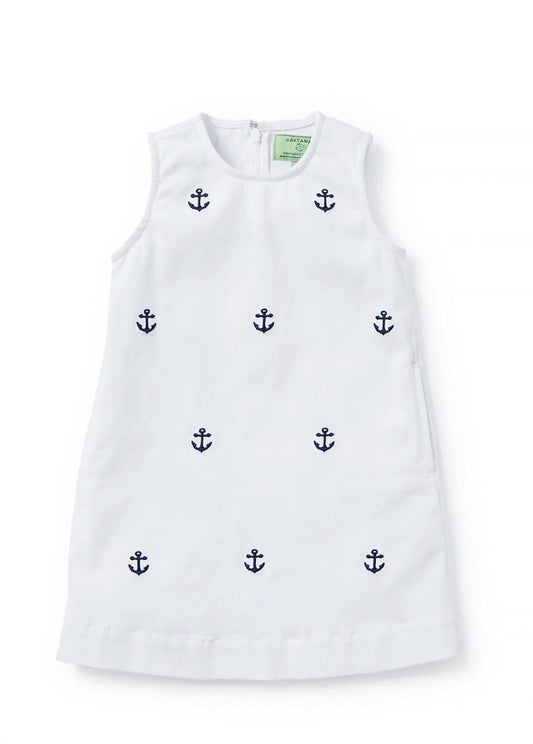 Castaway - Girls Anchor Shift Dress
