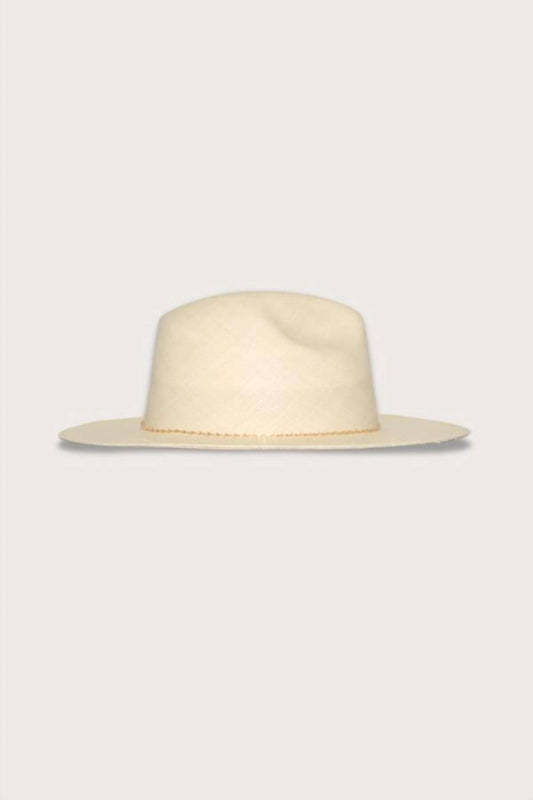 Van Palma - Women's Straw Hat With Gold Chain