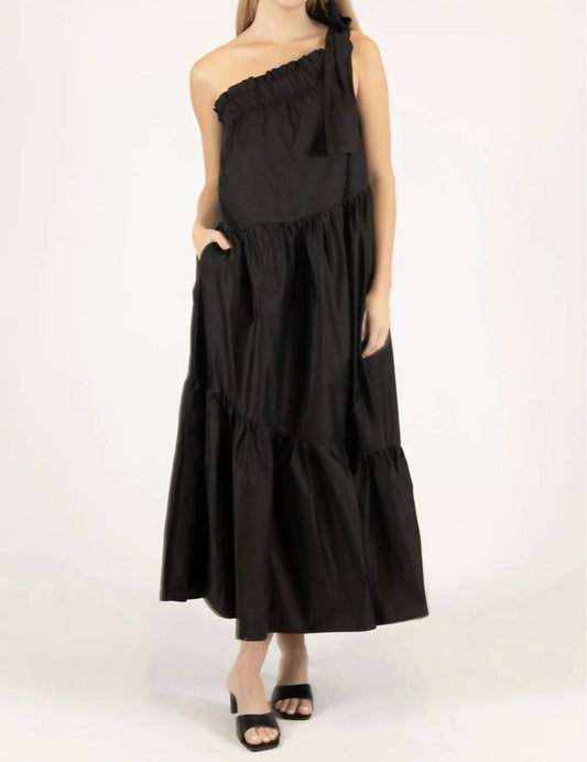 Before You Collection - Poplin One Shoulder Maxi Dress