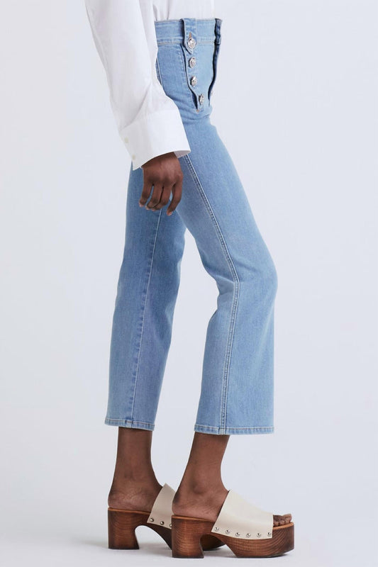 Derek Lam 10 Crosby - Robertson High Rise Crop Flare Jeans