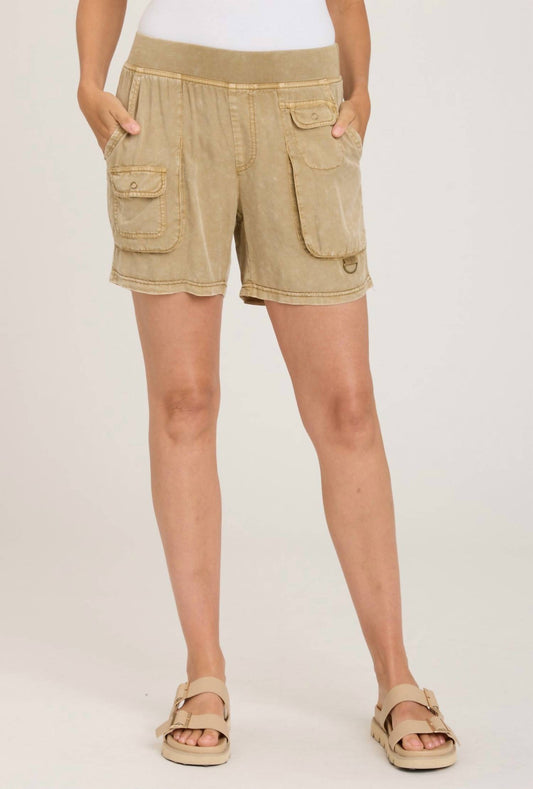 Xcvi - Distressed Pull-on Wash Shorts