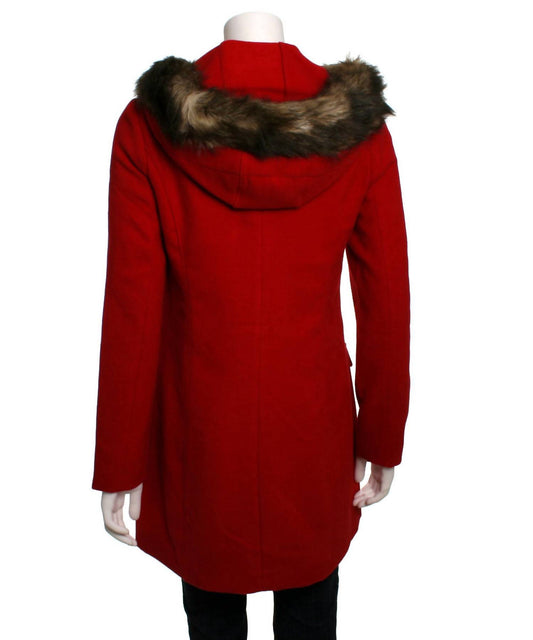 Bb Dakota - Preston With Faux Fur Trim Hood Coat