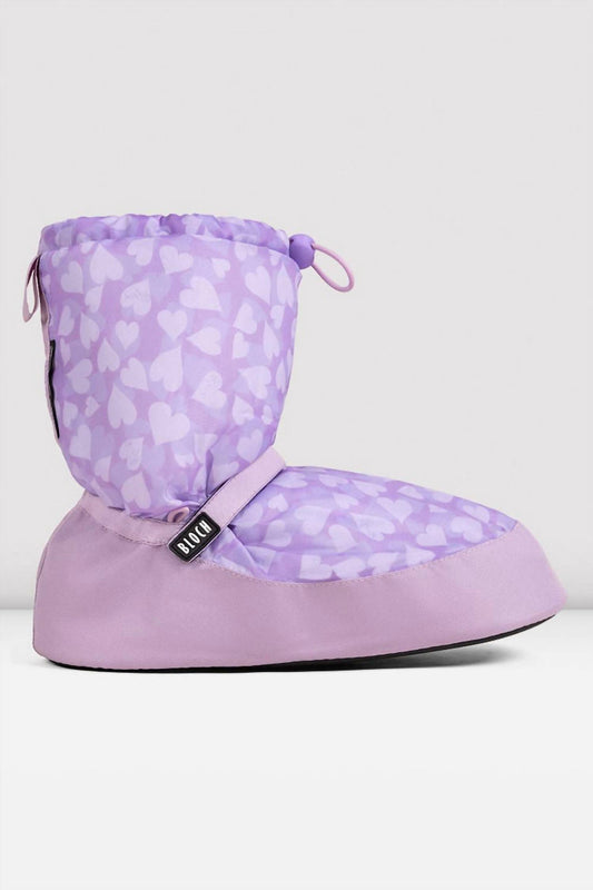 Bloch - Childrens Confetti Hearts Print Warm Up Booties