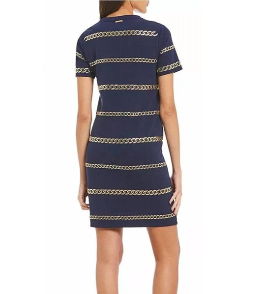 Michael Kors - Embellished Chain Knit Shift Dress