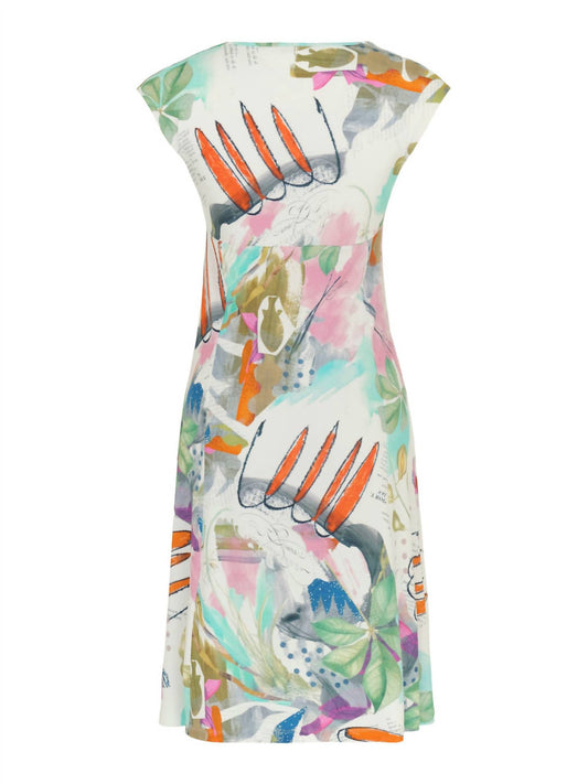 Dolcezza - Simply Art 'happy With Spring' Print Dress